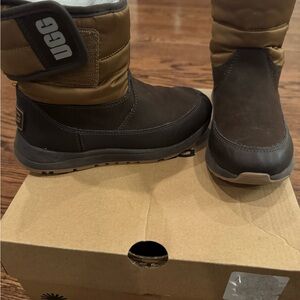 UGG Kids Chocolate and Tan Boots